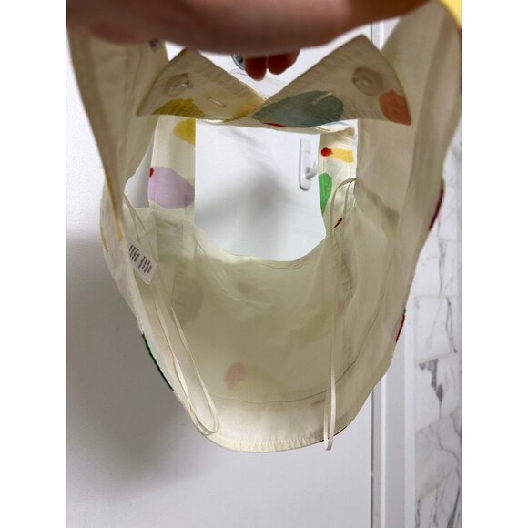 Rachel Antonoff Filthy Martini Olive Print Antonia Crop Top Dots Circles 12 - Picture 14 of 14